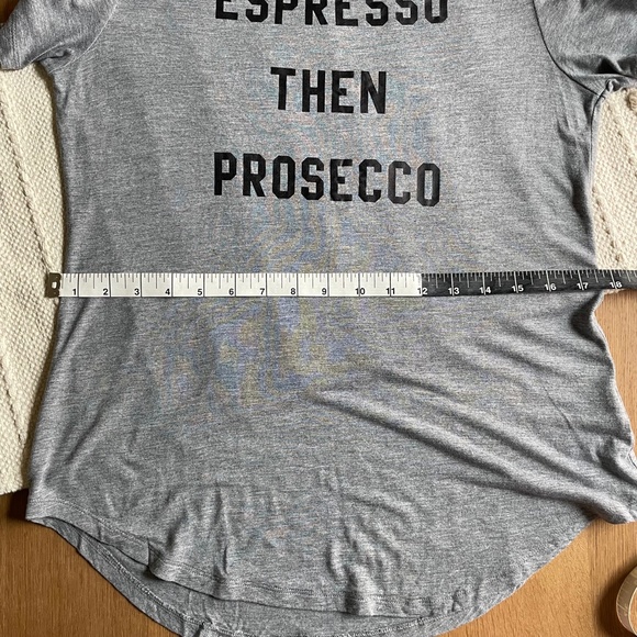 Grey Old Navy Espresso Then Prosecco Graphic Tee - Picture 8 of 11